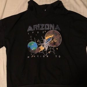 Black Graphic Hoodie